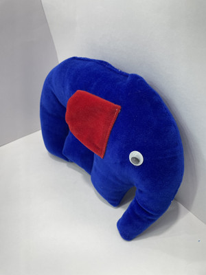 E VYAPAR KENDRA Mustard Seeds Solid Baby Pillow Pack of 1(Dark Blue)