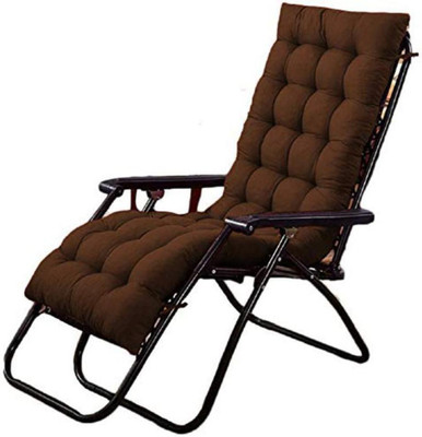 AG's Active Luxury Microfibre Solid Chair Pad Pack of 1(Brown)
