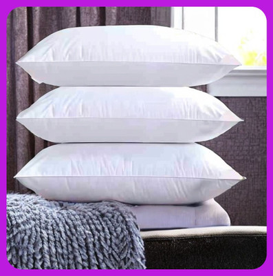 Urmila Creation Microfibre Sleeping Pillow Pack of 3 Solid LUXURY(White)