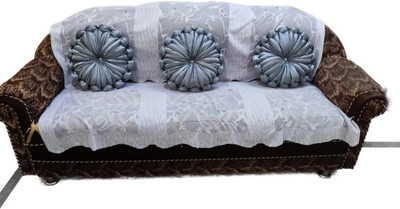 GTX Decorative Microfibre Solid Cushion Pack of 3(Silver)