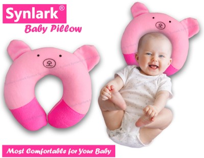 Synlark Cotton Animals Baby Pillow Pack of 1(Pink)