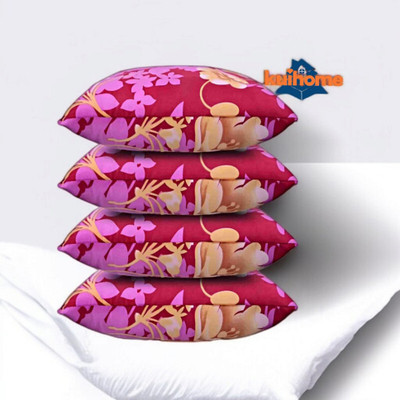 kuihome Microfibre Sleeping Pillow Pack of 4 Abstract SOFT(Multicolor)