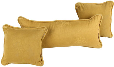 LINENWALAS Microfibre Solid Sleeping Pillow Pack of 2(Yellow)