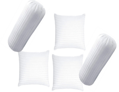 GTX Polyester Fibre Bolster Pack of 5 Stripes(White)