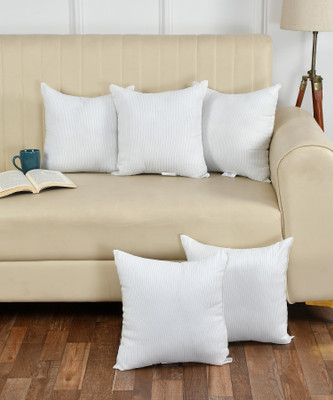 REST NEST Microfibre Solid Cushion Pack of 5(White)