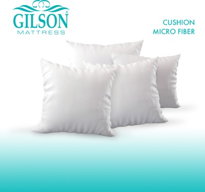 Gilson 18 x 18 Inch Microfibre Solid Cushion Pack of 4(White)