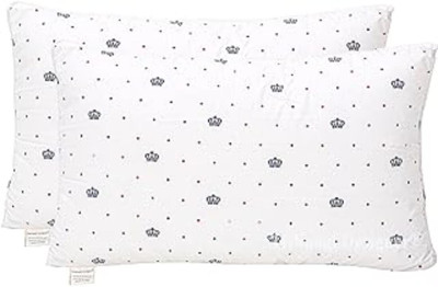 Eesysoft Comfortable Standard Polyester Fibre Solid Sleeping Pillow Pack of 1(white-crown)