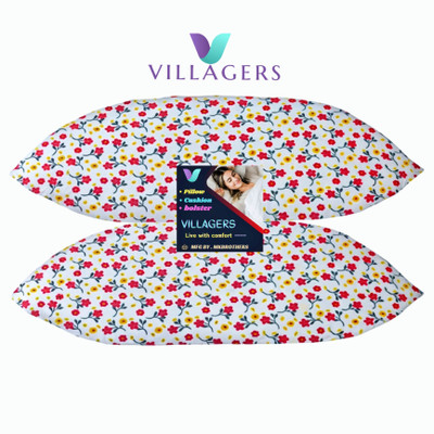 Gaulpastore LUXURY Polyester Fibre Abstract Sleeping Pillow Pack of 2(Multicolor)
