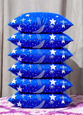Urmila Creation Cotton Sleeping Pillow Pack of 6 Solid LUXURY(Blue)