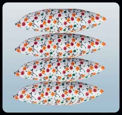 Urmila Creation Microfibre Floral Sleeping Pillow Pack of 4(Multicolor)