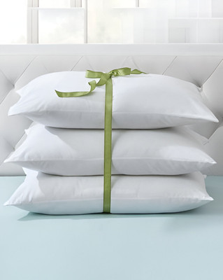 Cozy Palace Microfibre Sleeping Pillow Pack of 3 Solid(White)