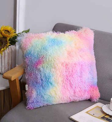Cozyert Microfibre Solid Cushion Pack of 1(Multicolor)