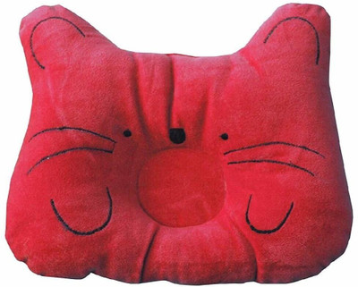 Baby Desire Polyester Fibre Animals Baby Pillow Pack of 1(Red)