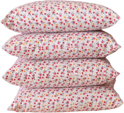 VILLAGERS Polyester Fibre Sleeping Pillow Pack of 4 Abstract(PRNTED, Multicolor)
