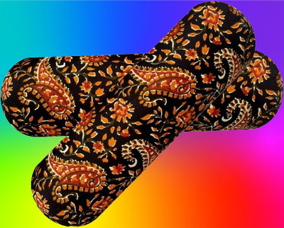 KIXTA Microfibre Bolster Pack of 2 Solid(Multicolor)