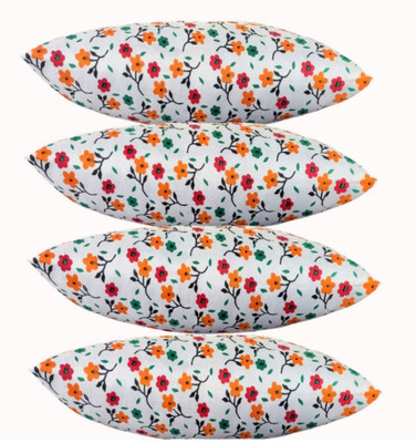 YABAN Polyester Fibre Abstract Sleeping Pillow Pack of 4(PRINTED)