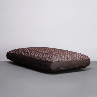 LA VERNE Luxury Memory Foam Geometric Sleeping Pillow Pack of 1(Brown.S)