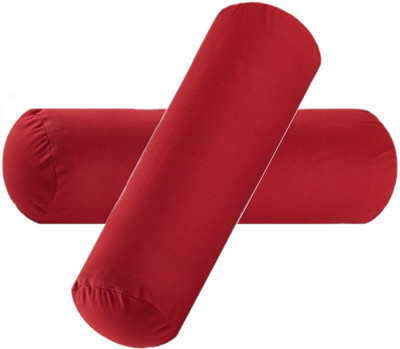 ACTOS Microfibre Solid Bolster Pack of 2(Maroon7)