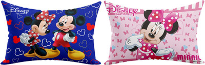 KUBER INDUSTRIES Microfibre Toons & Characters Sleeping Pillow Pack of 2(Blue, Pink)