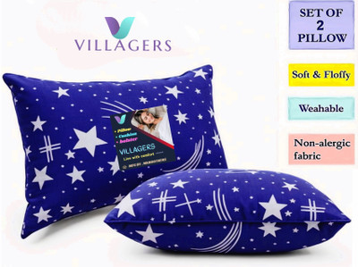 Gaulpastore LUXURY Microfibre Abstract Sleeping Pillow Pack of 2(Blue)
