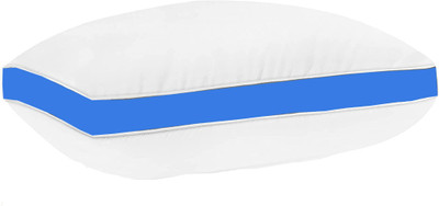 SIROKI BOND Microfibre Solid Sleeping Pillow Pack of 1(White-Blue)