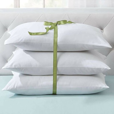 THE COSMO Cotton Solid Cushion Pack of 3(White)