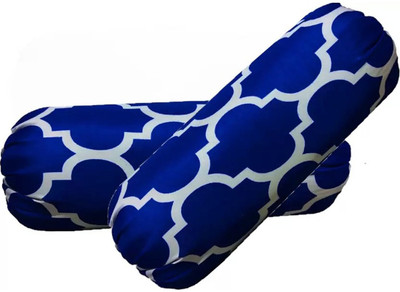 SANJU BROTHER LUXORY Microfibre Solid Bolster Pack of 2(JALAR B2)