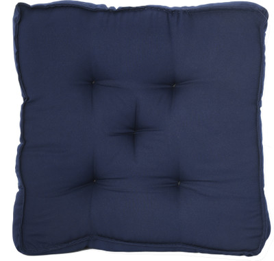 KUBER INDUSTRIES Microfibre Solid Chair Pad Pack of 1(Navy Blue)