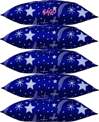 GAGO LUXURY Polyester Fibre Abstract Sleeping Pillow Pack of 5(BLUE STAR)