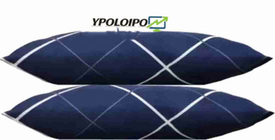 YPOLOIPO LUXURY Polyester Fibre Solid Sleeping Pillow Pack of 2(Blue)