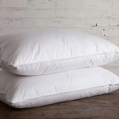 fulffystyl Microfibre Solid Sleeping Pillow Pack of 2(White)
