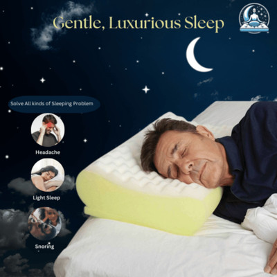 Sleep Yoga Comfort pillow Memory Foam, Latex, Gel, Memory Foam, Foam Solid Orthopaedic Pillow Pack of 1(White)