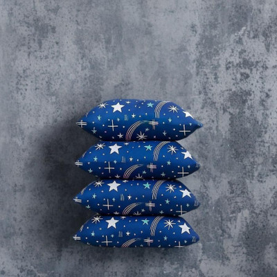 CATHROL Microfibre Sleeping Pillow Pack of 4 Abstract 004(Blue)