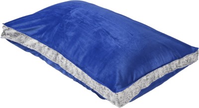 Pisaganj Microfibre Solid Sleeping Pillow Pack of 1(Blue)