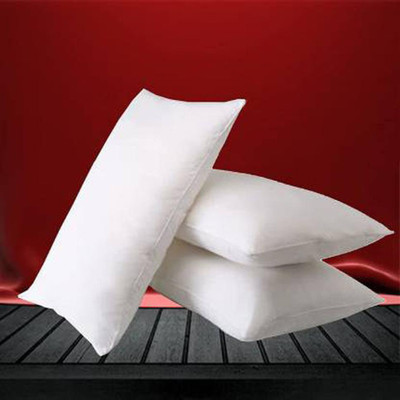 ROYALREOX Microfibre Solid Sleeping Pillow Pack of 3(White)
