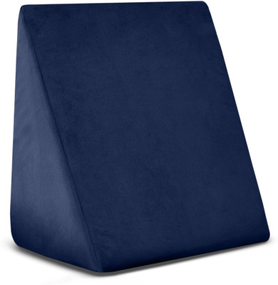 RELAXMOUR Memory Foam Solid Orthopaedic Pillow Pack of 1(Blue)