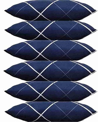 SOFT SNOOZE LUXURY SOFT PILLOW Polyester Fibre Solid Sleeping Pillow Pack of 6(Blue)
