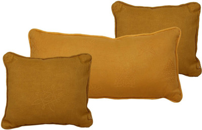 LINENWALAS Microfibre Solid Sleeping Pillow Pack of 2(Mustard Yellow)