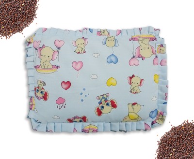 zobro Mustard Seeds Animals Baby Pillow Pack of 1(Sky Blue)