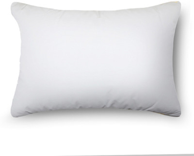 RomancePillow Polyester Fibre Solid Sleeping Pillow Pack of 1(White)