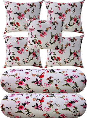 Changers Microfibre Bolster Pack of 7 Floral(White)