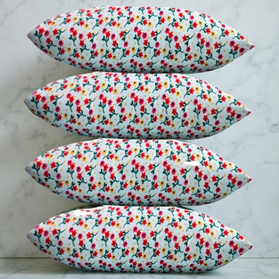 fulffystyl Microfibre Sleeping Pillow Pack of 4 Abstract LUXURY(Multicolor)
