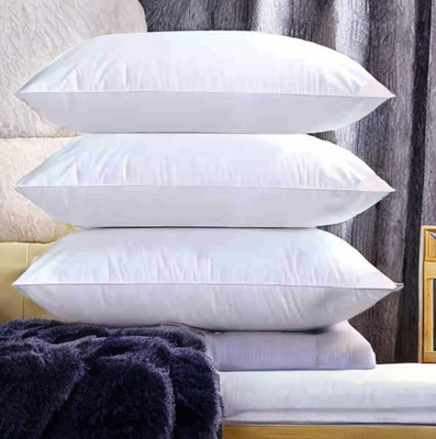 LIPONOS LUXURY Polyester Fibre Solid Sleeping Pillow Pack of 3(White)