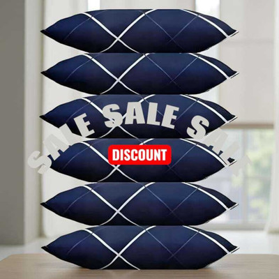 vyomfit Microfibre Sleeping Pillow Pack of 6 Abstract(Blue,Red,Purple)