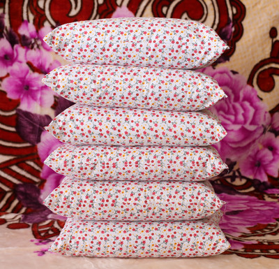 GAULPASTORES Polyester Fibre Solid Sleeping Pillow Pack of 6(Multicolor)