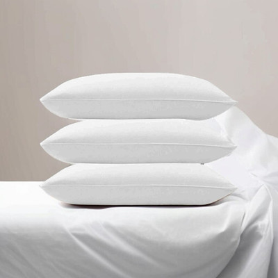 fulffystyl Microfibre Sleeping Pillow Pack of 3 Abstract LUXURY(White)
