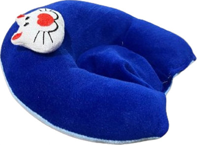 Chinmay Kids Mustard Seeds Solid Baby Pillow Pack of 1(Blue)