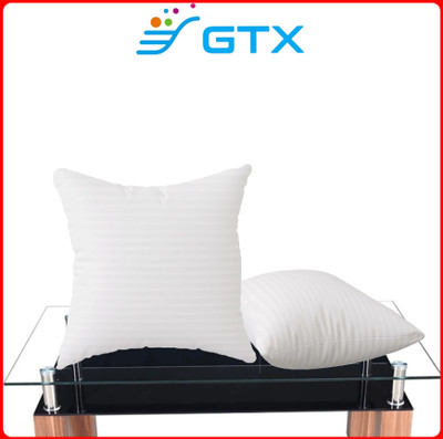 GTX Microfibre Stripes Cushion Pack of 2(White)
