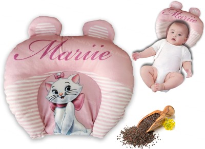 zobro Pillow for Newborn Baby Mustard Seeds Animals Baby Pillow Pack of 1(Pink)