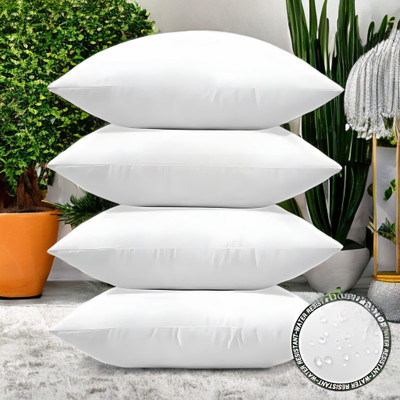 GUNVAR INDIA PRIVATE LIMITED LUXURY Polyester Fibre Solid Sleeping Pillow Pack of 4(White)